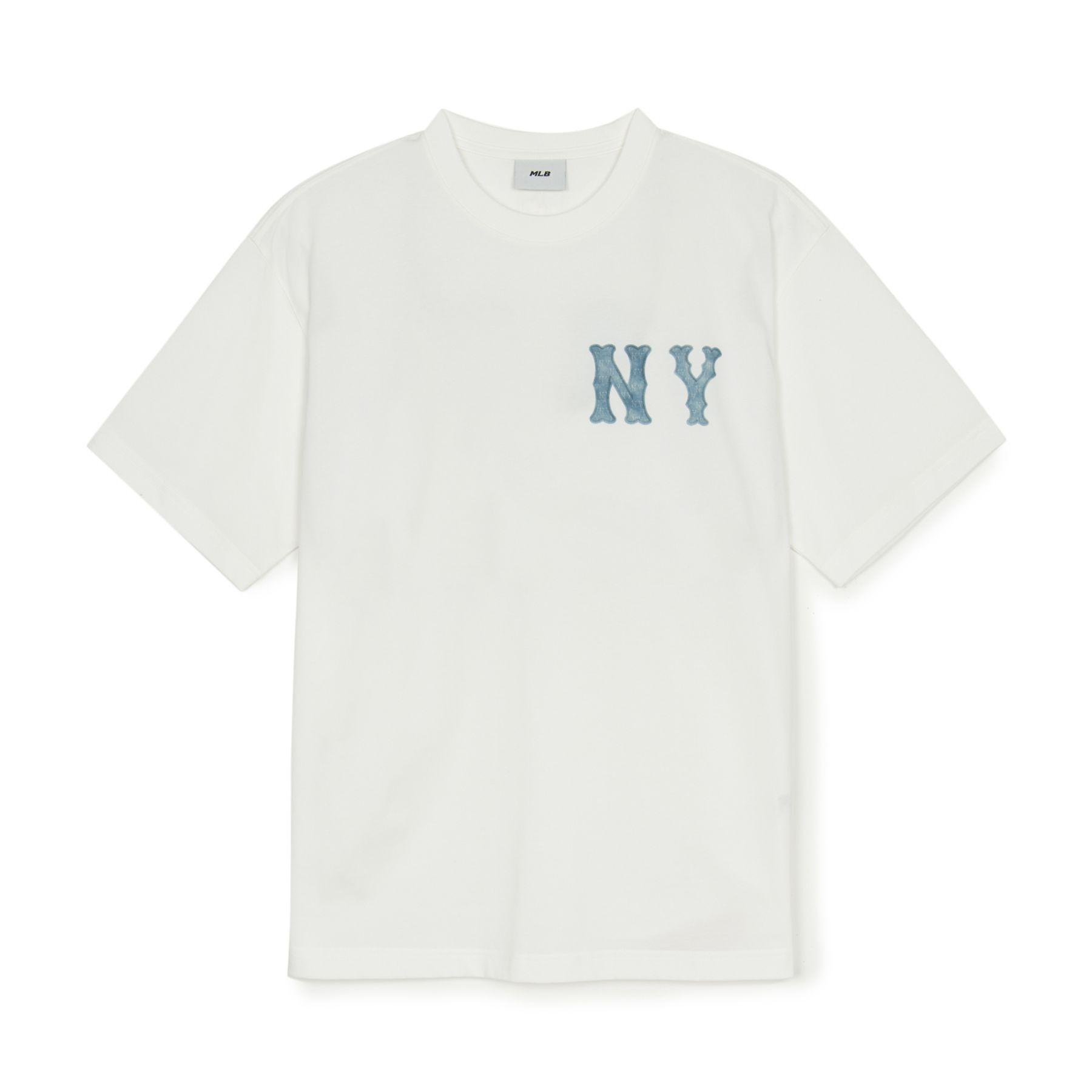 MLB New York Yankees T Shirt Men s White 3ATSB1053-50IVS L
