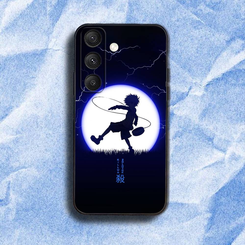 HunterS Killua-S Zoldyck Phone Case For Samsung S 25,24,23,22,30,21,10,9,Ultra,Plus,Lite,FE,4,5G Black Soft Case