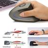 HXSJ Wireless Mouse Vertical Mice Ergonomic Rechargeable 3 DPI Optional Adjustable 2400 DPI Mouse