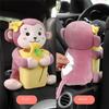 2 In1 Cute Cartoon Car Tissue Box With Ashcan Creative Plush Tissue Box Holder Auto Armrest Box Car Garbage Can for car interior