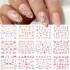 Nail Art Sticker, Spring And Summer Flower And Grass Series, Zou Ju Flower Watermark Nail Sticker