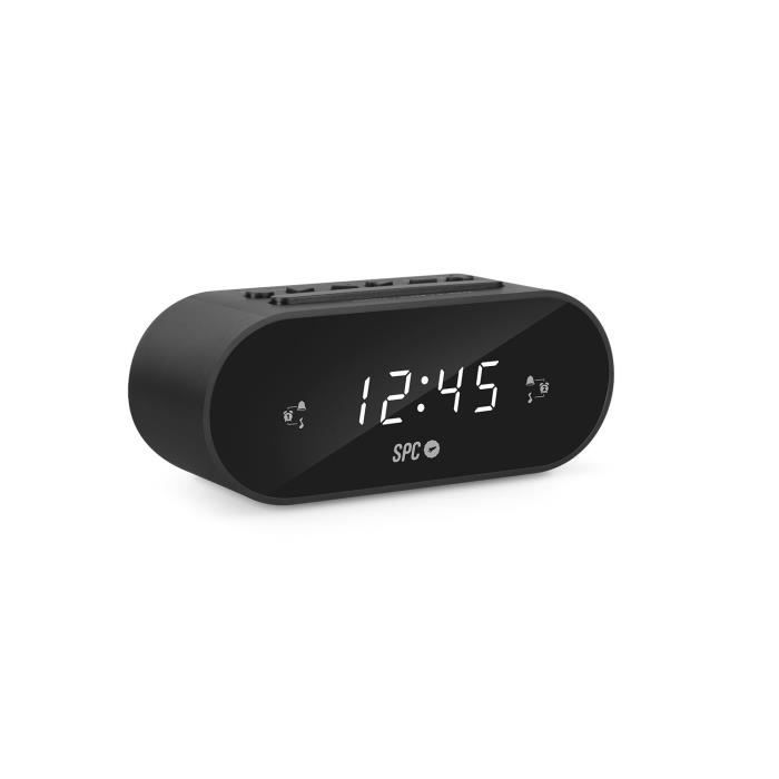 Radio-réveil Compact - SPC - FRODI - Écran XL - Double Alarme - Pile De Secours