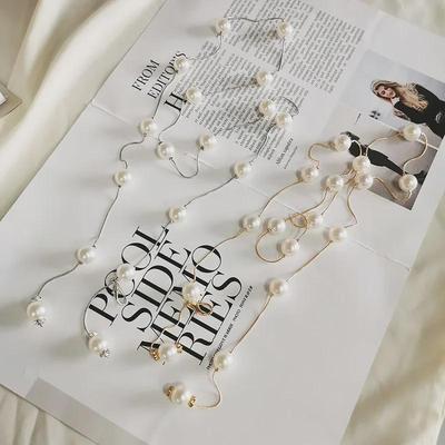 Women's Slim Pearl Waist Chain - Versatile Decorative Dress Belt for a Fashionable Summer Look