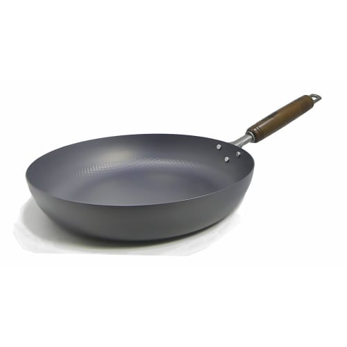 Summit Industries Iron Pan Style, Made in Japan, Nitrided Embossed Frying Pan, 28cm