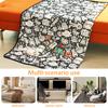 DIY Coloring Blanket with 24 Colored Markers Creative Personalization Pattern Blanket Stress Relief Unique Paint Art Decor Gift
