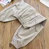 Summer Spring Clothes Kids Cargo Joggers Elastic Ankle Pants Casual Trousers Light Breathable Pants