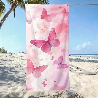 Colorful Butterfly Towel Five-Star Hotel Quality Eco-Friendly Ultra Soft Thick Towels & Beach Towels