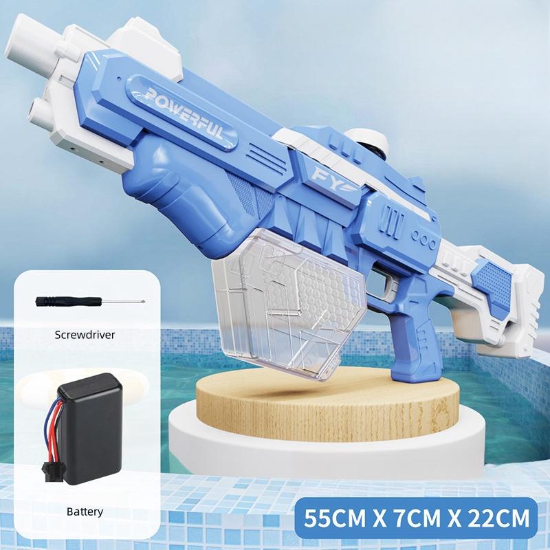 Children Electric Burst Water Gun Fully Automatic Absorb Water Watergun For Kids Summer Outdoor Pool Garden Fight Game Toys Gift