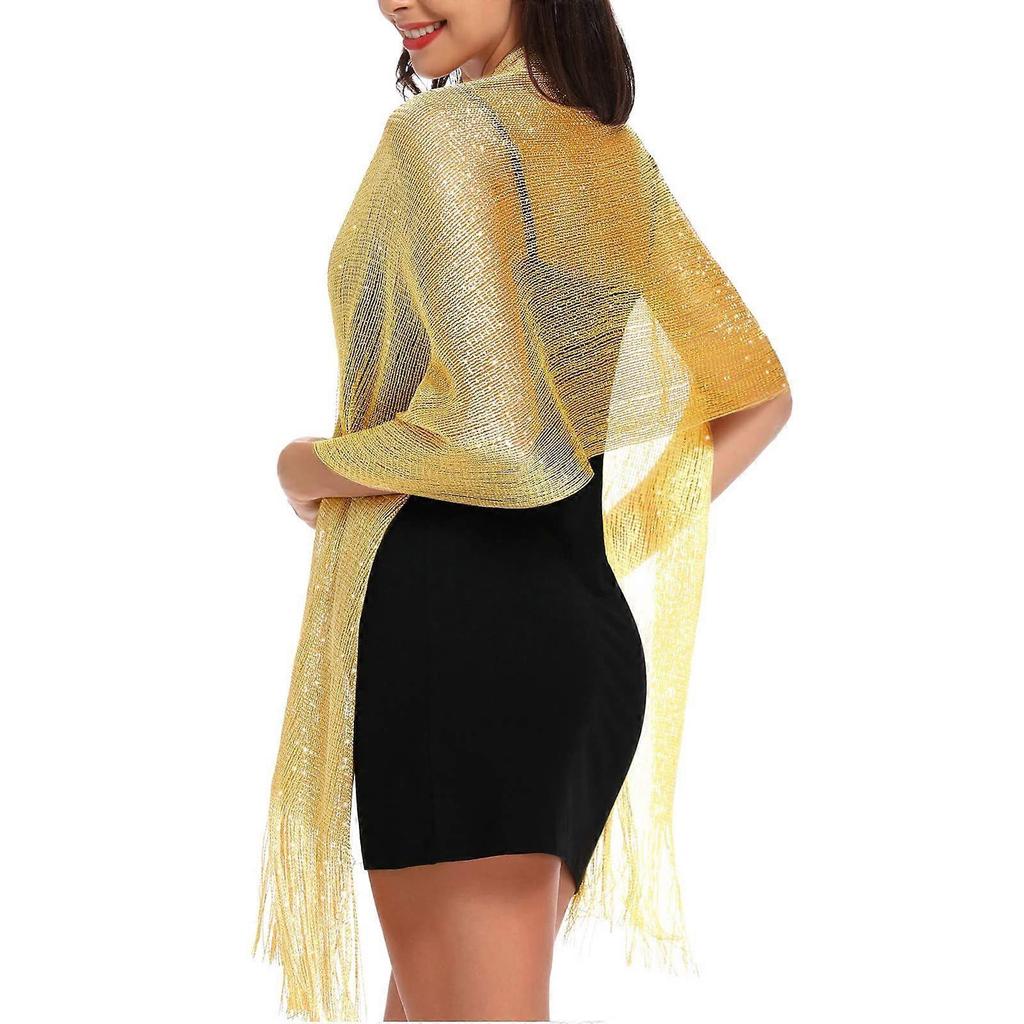 Women's Shawl Wrap Scarf, Women's Foulard Shawls Sparkly Scarves Stoles for Ceremonies Evening Party Wedding
