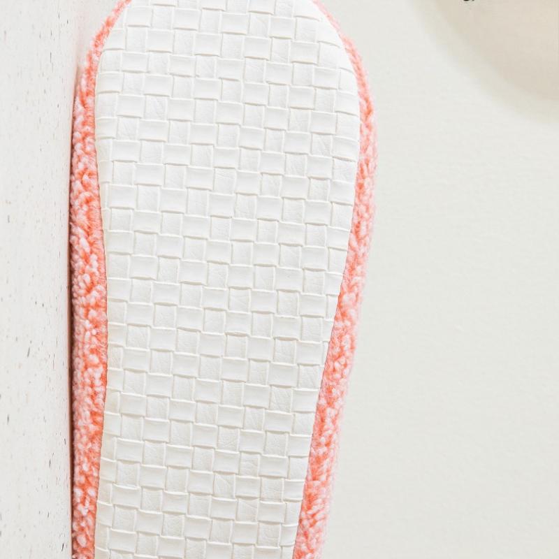 Fashion Womens Cotton Slippers Warm Indoor House Shoes with Fur Lining for All Seasons Comfortable Home Footwear