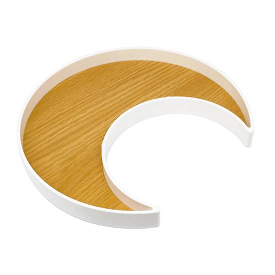 Jewelry Dish Moon Design Decorative Density Board Table Centerpieces Trinket Dish for Household