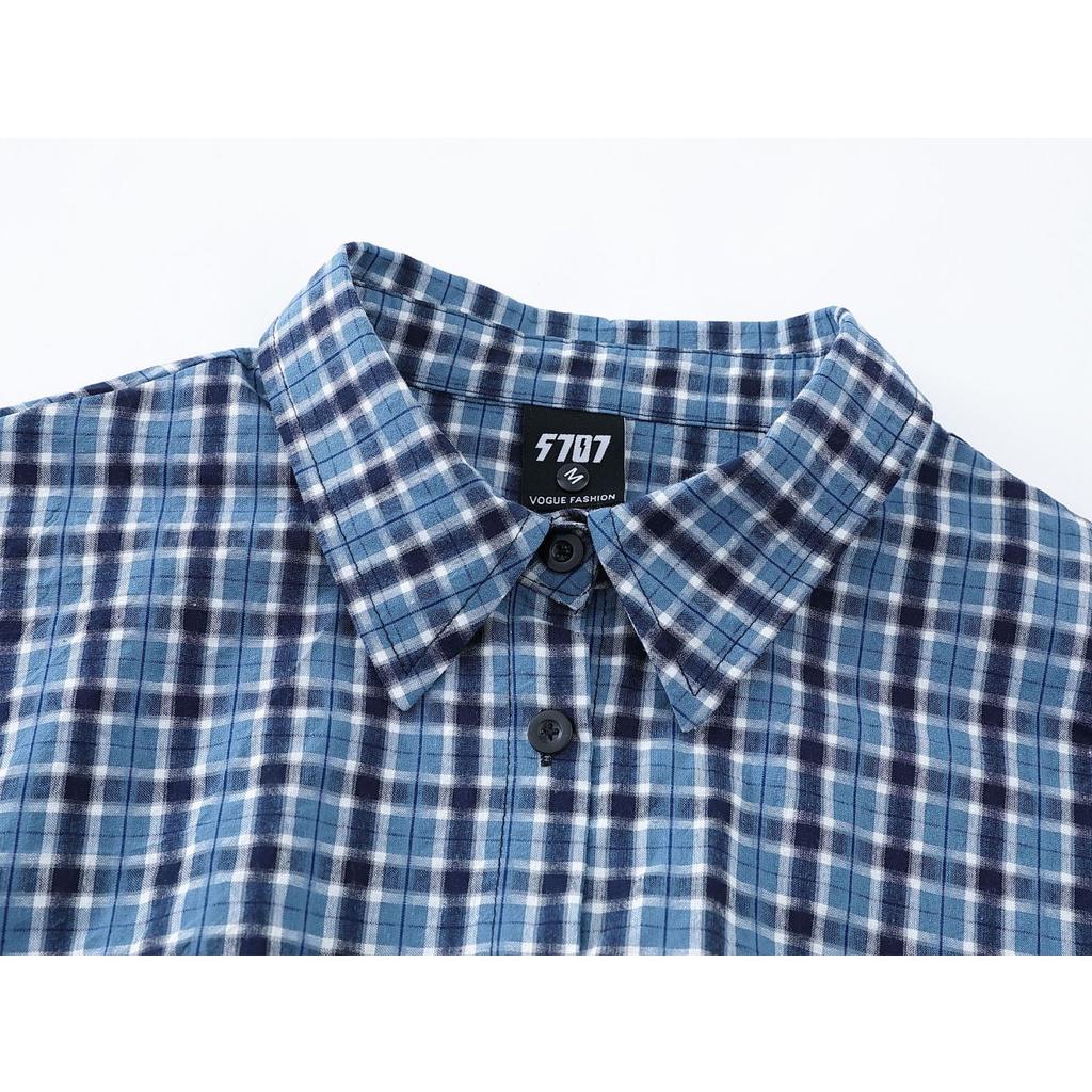 VAYLA New American Vintage Hot Girl Shirt Women's Casual Slim Fit Long Sleeve Collared Irt Versatile Plaid Shirt