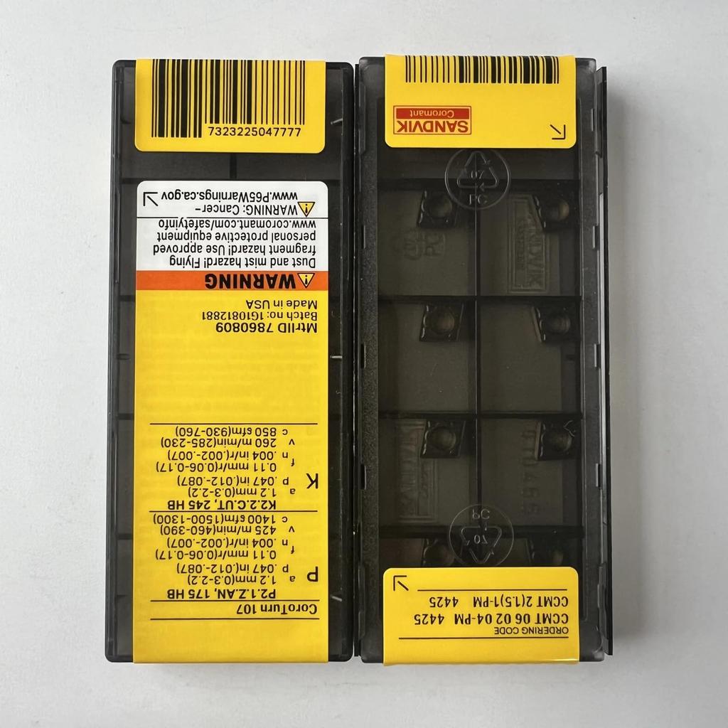Original Sandvik / CCMT060204-PM 4425 / CNC-Drehbank Hartmetall-Schneideinsatz Werkzeug 10 Stück