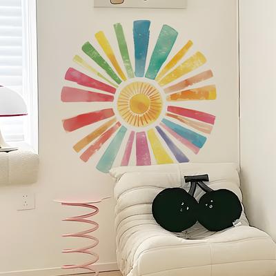 Fun-L029 Cartoon Color Painting Sun Bedroom Living Room Wall Decoration Decoration Wall Sticker