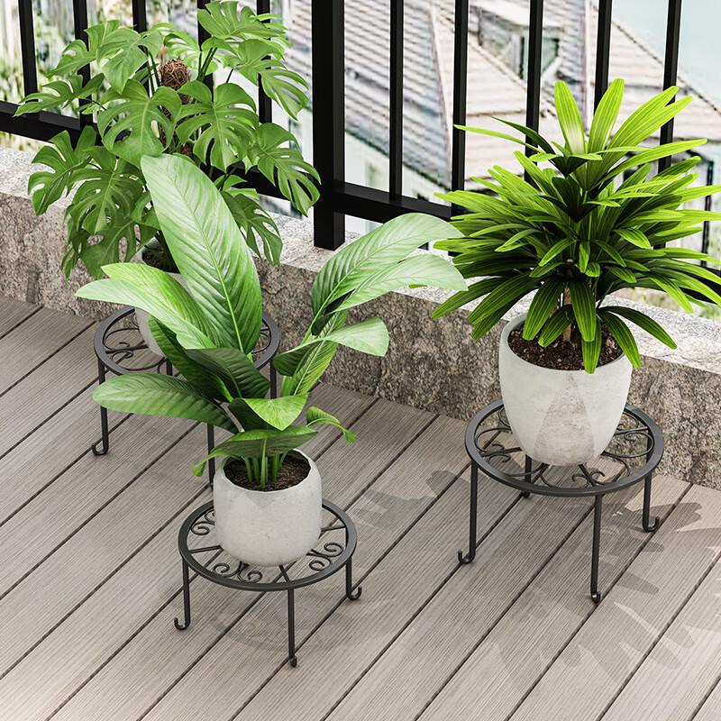 European Style Wrought Iron Floor Plant Stand