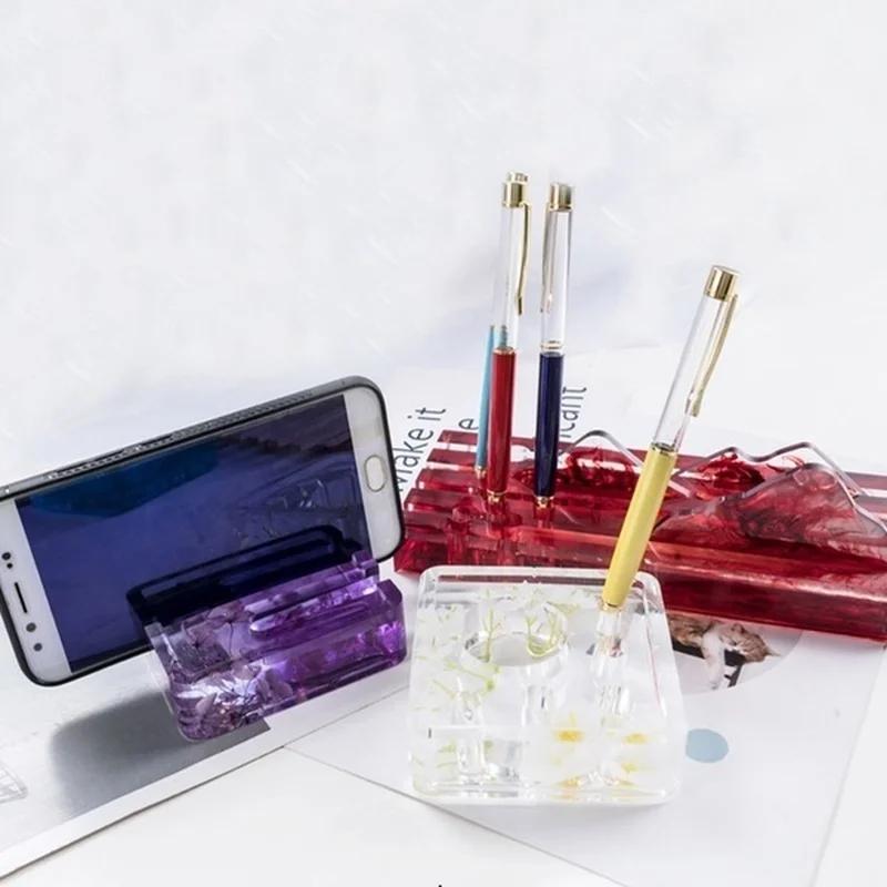 6 Types Silicone Mold of Mobile Phone/Pen Holder s Resin Epoxy DIY Jewelry Making Tools ( Only)
