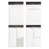 Daily Planner Schedule Notebook Tearable 50 Sheets Unlined Checklist Notepads Writing Pad for Notes Memos Daily Plans