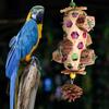 Bamboo Woven Pet Bird Chew Toy Parrot Foraging Basket  For Cockatiel Conure Cockatoos