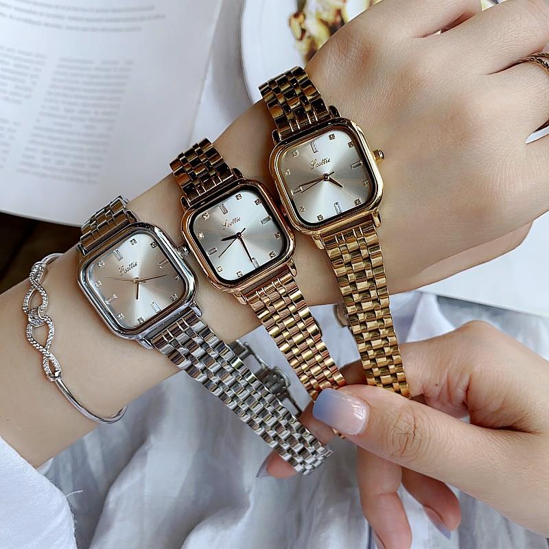 Fashion Women'S Watch Square Diamond Dial Temperament Stainless Steel Strap Personalized Watch Women'S Watch