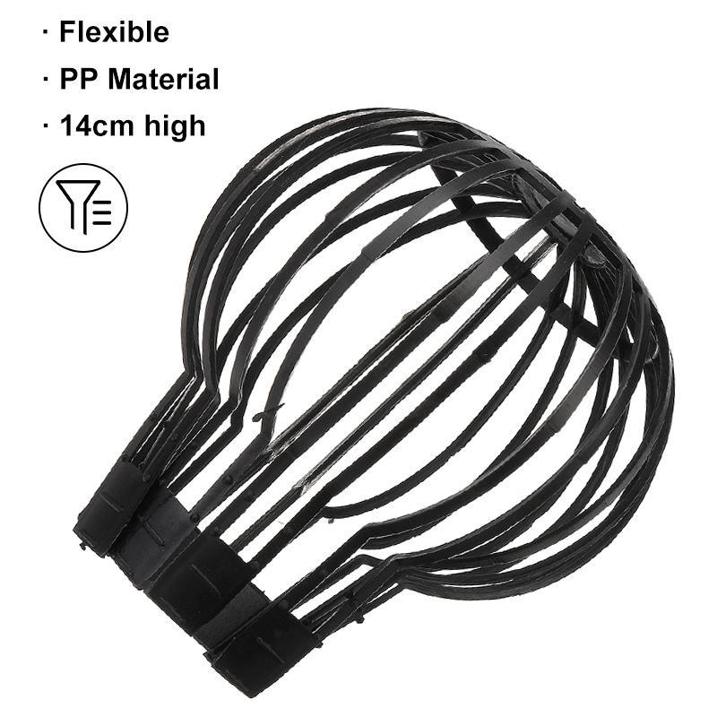 4 STÜCKE Flexibler Fallrohrfilter Kunststoff Dachrinne Ballonschutz Filter Geeignet für Haushaltsfallrohre Garten Schutzabdeckung