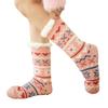Christmas Floor Socks For Women, Winter Fleece-lined Postpartum Carpet Socks, Sleep Home Snow Socks