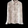 Silk Shirt for Women Mulberry Silk Top 2025 Spring and Autumn Clothing New Arrival Korean Style Authentic Print Dynamic Girdear Shirt for Women