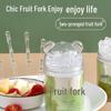 ZISIZ Disposable Plastic Fruit Picks