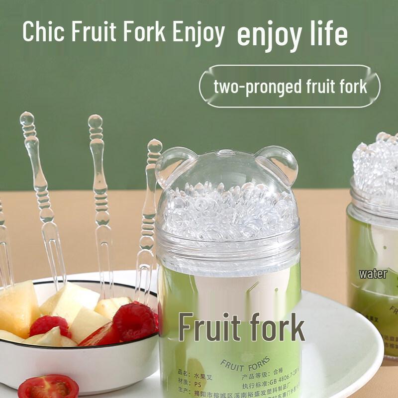 ZISIZ Disposable Plastic Fruit Picks