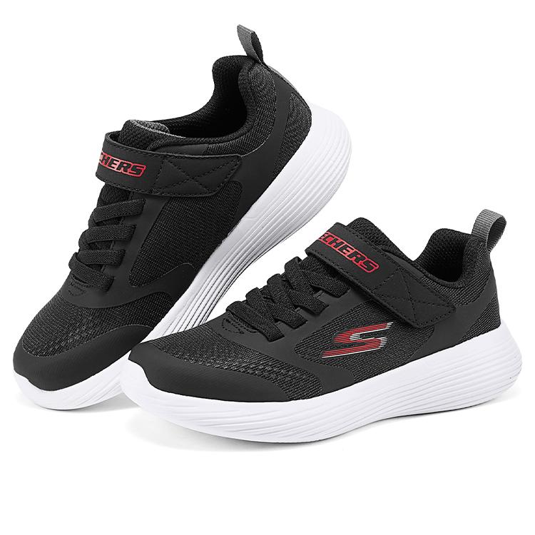 Skechers Kids Summer Comfortable Versatile Durable Non-Slip Breathable Low-Top Casual Shoes Kids sneaker Black 405315L-BLK