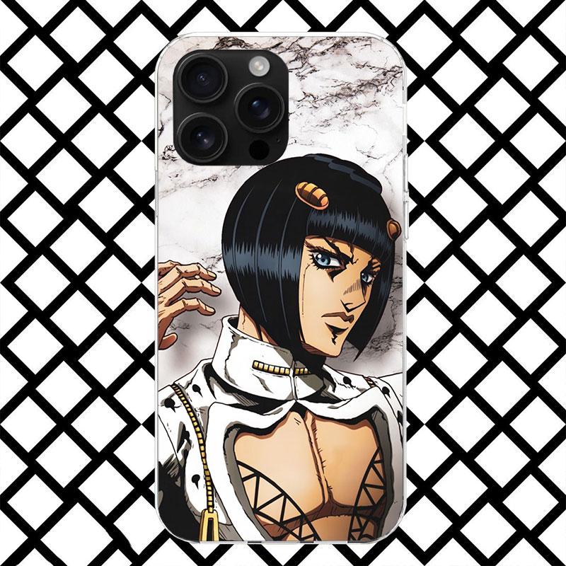 JoJo Adventure Bruno Buccellati Phone Case for iPhone 17 Air 16 16E 15 14 Plus 13 Mini 12 11 Pro Max 7 8 + SE 2020 Soft Cover Fu