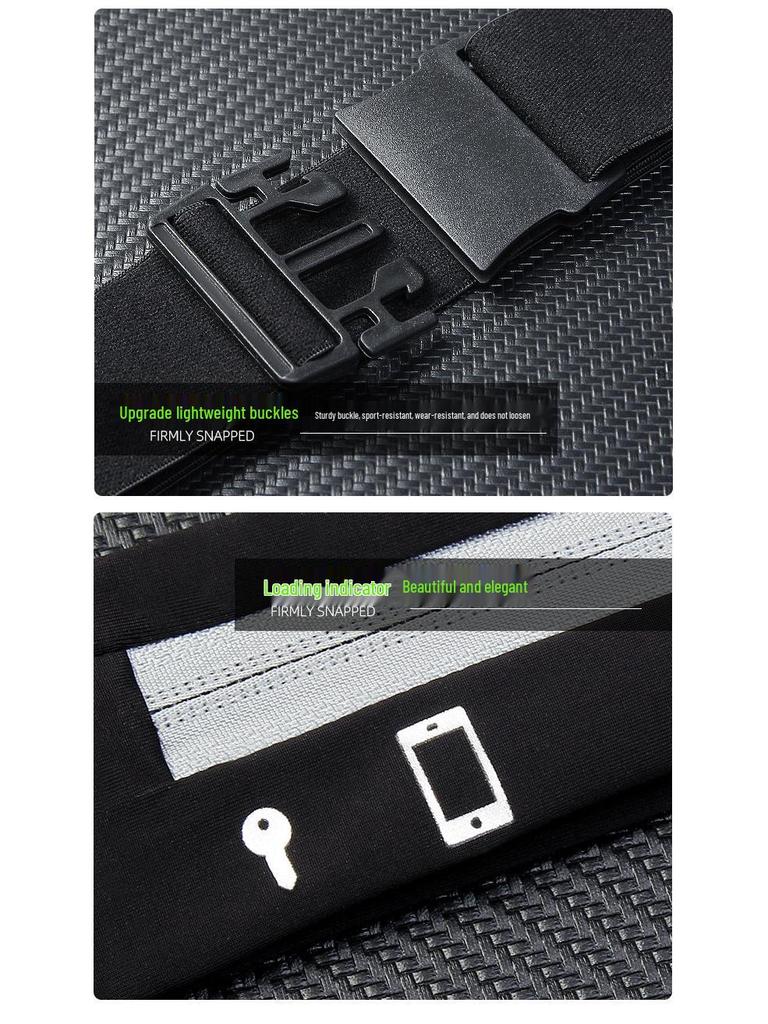 Unisex Wasserdichte Lycra Lauf-Bauchtasche – Unsichtbarer Elastischer Fitnessgürtel für Outdoor-Sportarten