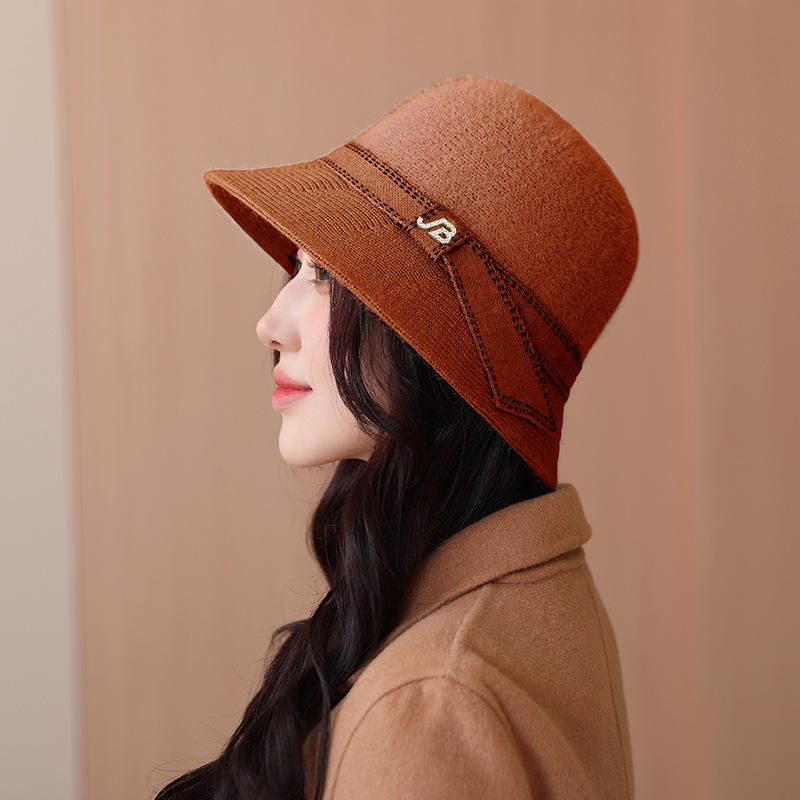Neue Mode Fischerhut Herbst Fischerhut Verdickter Domhut Frau Warmer Fischerhut Mütze Geschenk