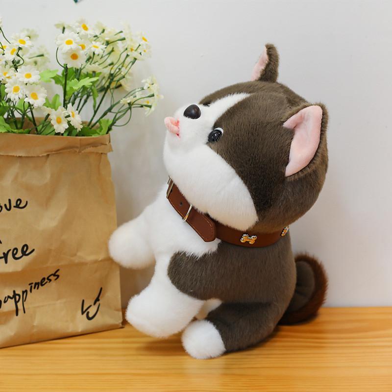 Dog Collar Cute Plush Toy Cartoon Doll Girls Children Birthday Festival Gift