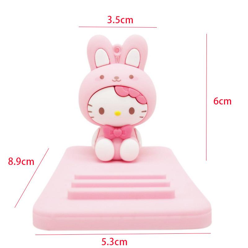 Sanrio Cartoon Cross-Border Phone Holder - Cute Desktop & Bedside Doll Ornament