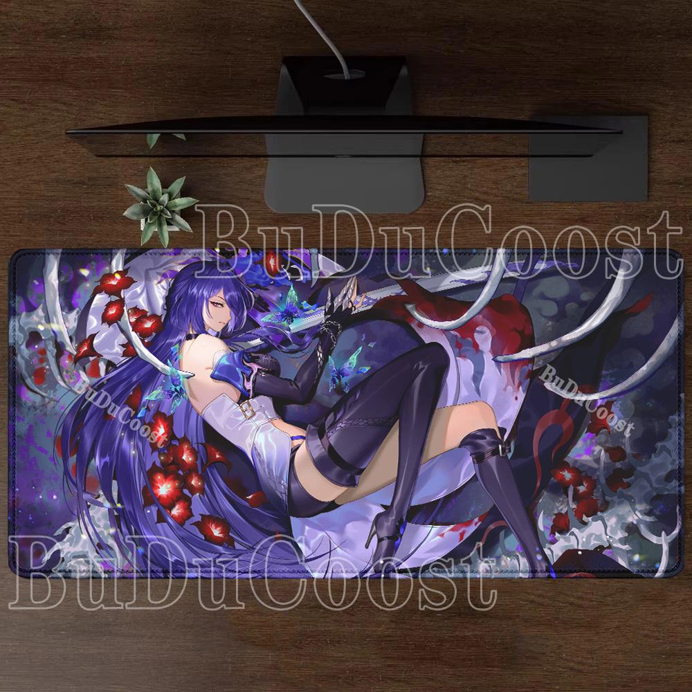 Honkai Star Rail HSR Acheron Mouse Pad Rug HD Printing Desk Mat Anime Cute Girl Gaming Office Keyboard Anime Large Game Mousepad