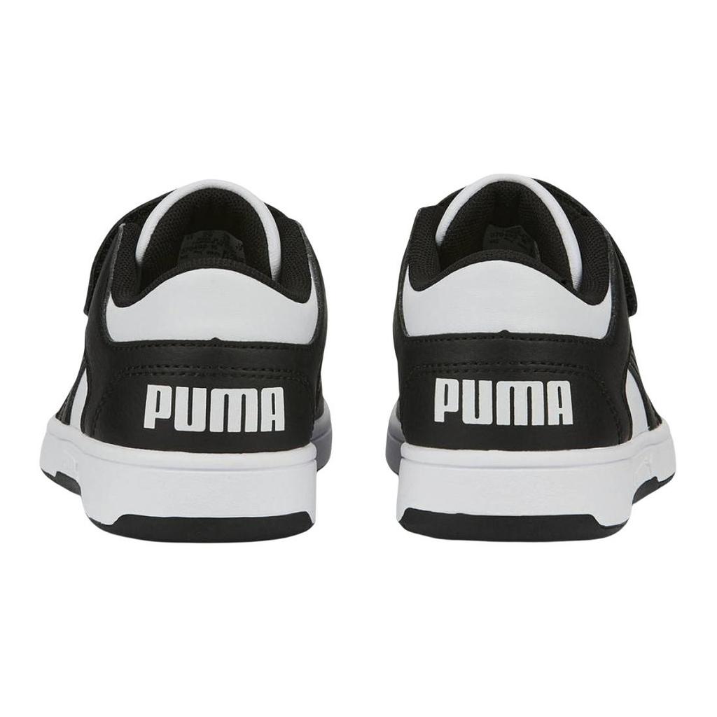 (PS) PUMA Rebound Lay-Up Lo V 'White Black' Kids' 370492-16