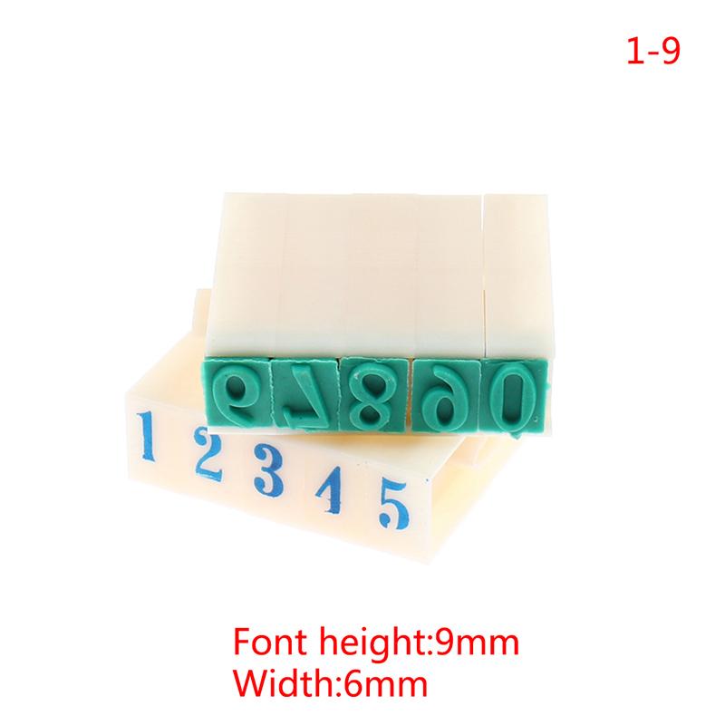 A To Z Letters English Stamp 1-9 Digital Symbol Seal Scrapbooking Office Seal