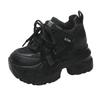 Fashion 9.5CM Spring Women Casual Sneaker Autumn Lace Up High Platform Shoes Thick Sole Sport Dad Shoes Woman Sneakers Chaussure Femme