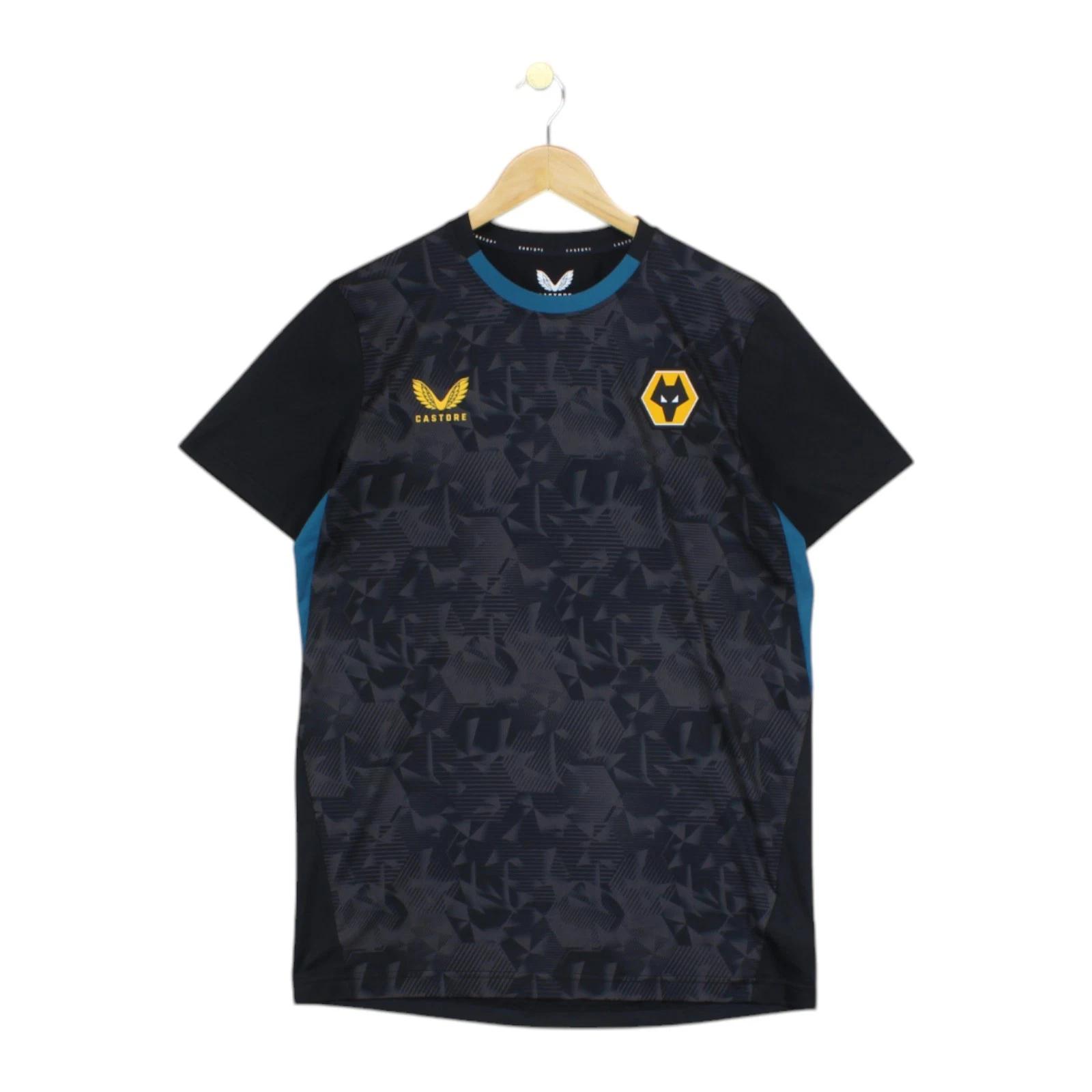 Wolverhampton Wanderers Football Jersey Mens Size S Black Training Top 4XL