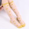 Crystal Silk Socks Stockings Women Summer Ultra-thin Transparent Nylon Long Socks Heart Print Lolita Kawaii Socks Women Stocking