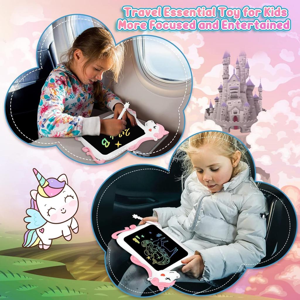 CHEERFUN Unicorn Toy Gifts for Girls Boys LCD Writing Tablet for Kids | Toddler Travel Road Trip Essential Toy Gift for 3+4 5 6 7 8 Year Old | Doodle