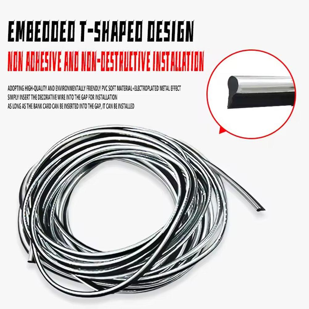 Car Interior Trim Decorative Strips For Door, Dashboard Center Console Gaps, Modification Highlight Supplies X5M1