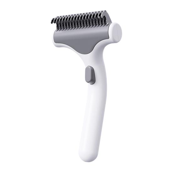 Pet Detangling Comb for Cats Dogs Double-Sided Knot-Opening And Hair Removal Grooming белый