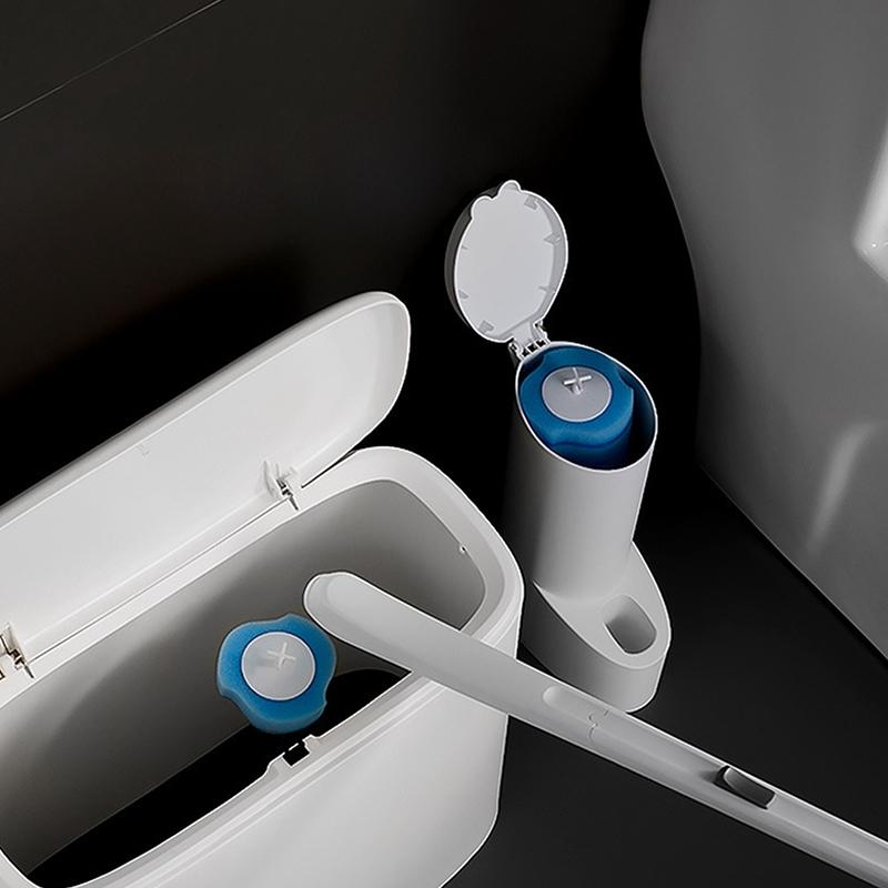 Einweg-Toilettenbürste Wandmontiertes Reinigungswerkzeug Für Badezimmer Ersatzbürstenkopf Reinigungswerkzeug Toilettenbürste WC-Zubehör