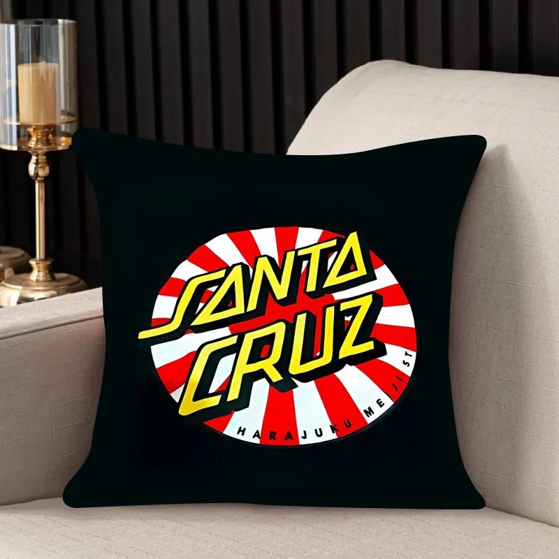 Pillow Case Double-sided Printed Sofa Cushion Cover Headrest Backrest Chair Cushion Cover Santa Cruz Home Decoration Custom Gift