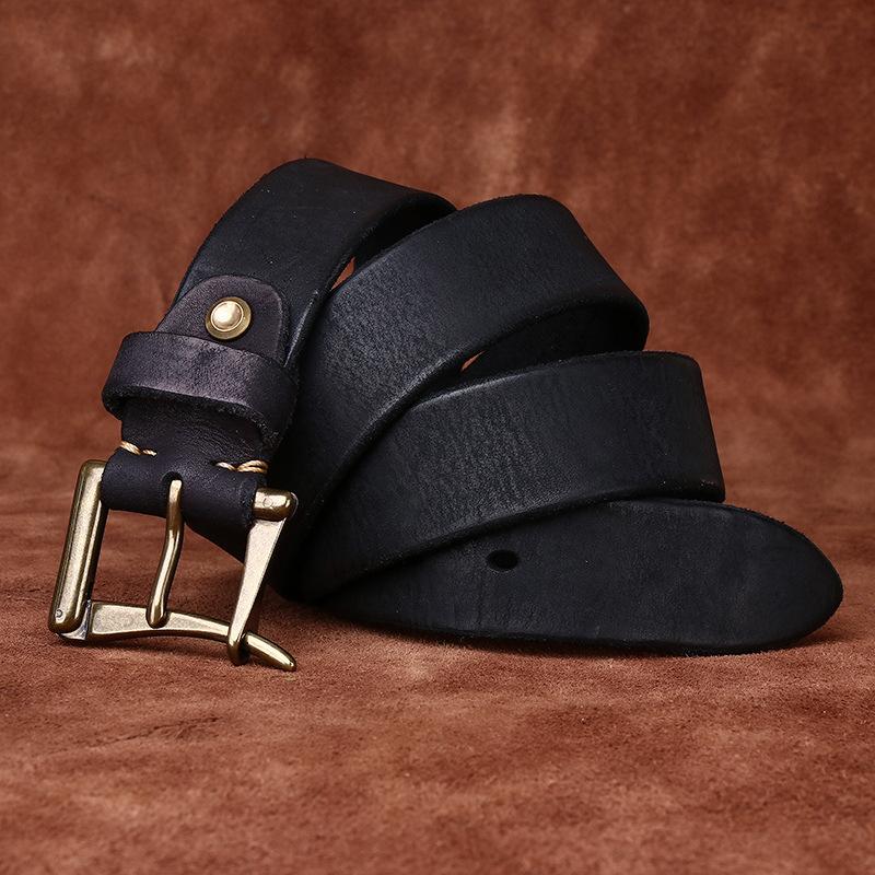 

Мужской ремень в стиле ретро для спецодежды, ремень ручной работы с пряжкой, мужской бронзовый, быстрое снятие, быстрое решение 130cm