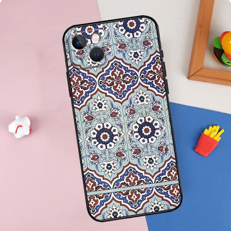 Moroccan Pattern Phone Case For iPhone 16 Pro Max 11 12 13 14 15 Pro Max Mini XR 15 16 Plus 16e Cover Shell