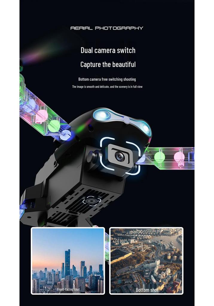 E99D Children's LED Drone with Remote Control & HD Aerial Photography