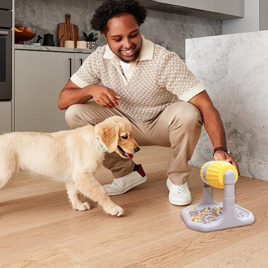 

Інтерактивна іграшка-пазл для роздачі їжі для зняття тривоги та нудьги, регульована по висоті миска для повільного годування собак малих і середніх порід, тренування IQ зелений