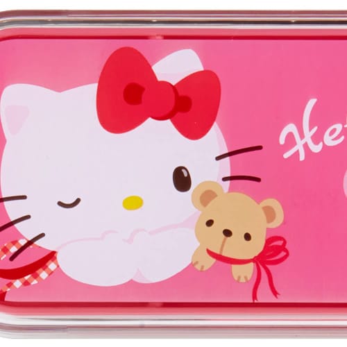 Sanrio Hello Kitty Spoon & Fork Set for Children, with Case, Antibacterial, Dishwasher and Dryer Safe, Name Sticker Included, Made in Japan, 878880 SA